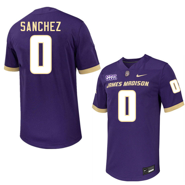 #0 Jaylan Sanchez JMU Jersey,James Madison Dukes Football Jerseys Stitched-Purple #0 Jaylan Sanchez JMU Jersey,James Madison Dukes Football Jerseys Stitched-Purple
